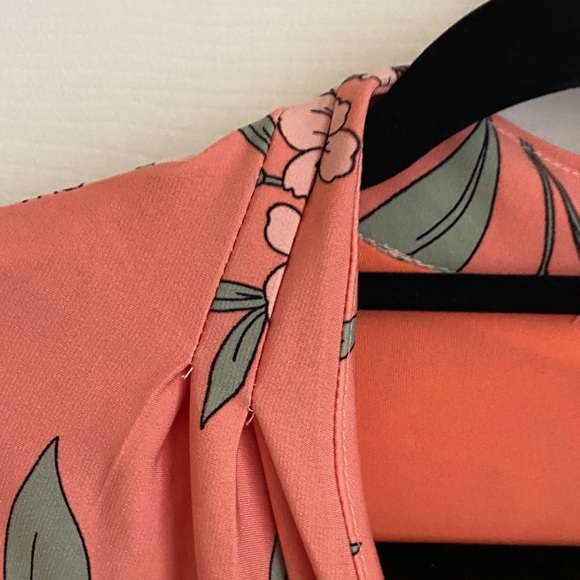 BOGO! NWT London Times Floral Print Cap Sleeve Sheath Dress In Pink size 10 - Picture 8 of 13